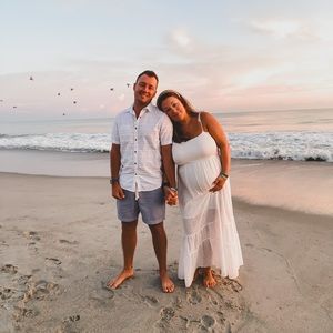 White Spaghetti Maxi Dress